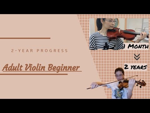 Adult violin beginner | 2 years progress video [with 中文字幕\u0026English subtiles] indir