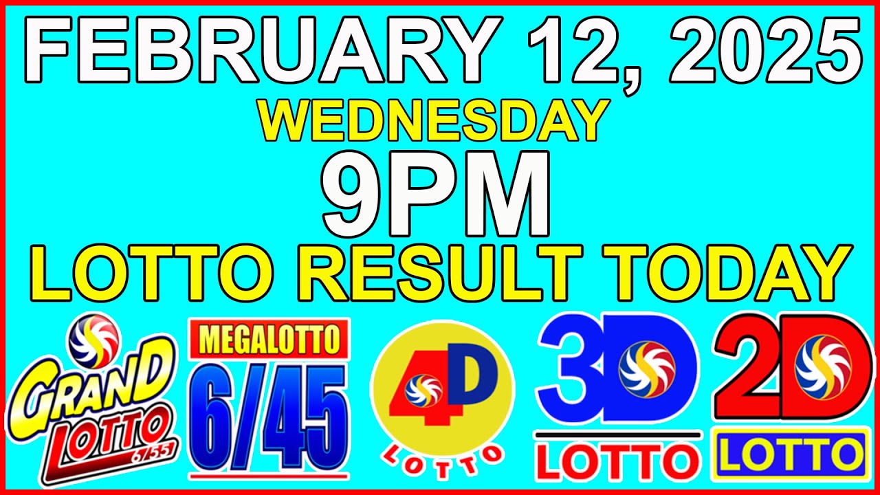 Lotto Result Today 9pm February 12 2025 PCSO