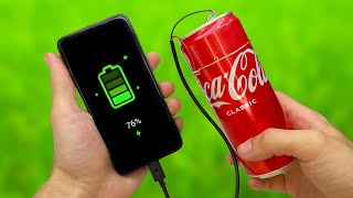 You won't believe it but it works!!! How to charge your phone with Coca Cola?