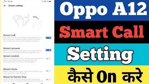 How To Smart Call Setting On Oppo A12 || Oppo A12 Smart Call कैसे करे ||Tech Akhilesh