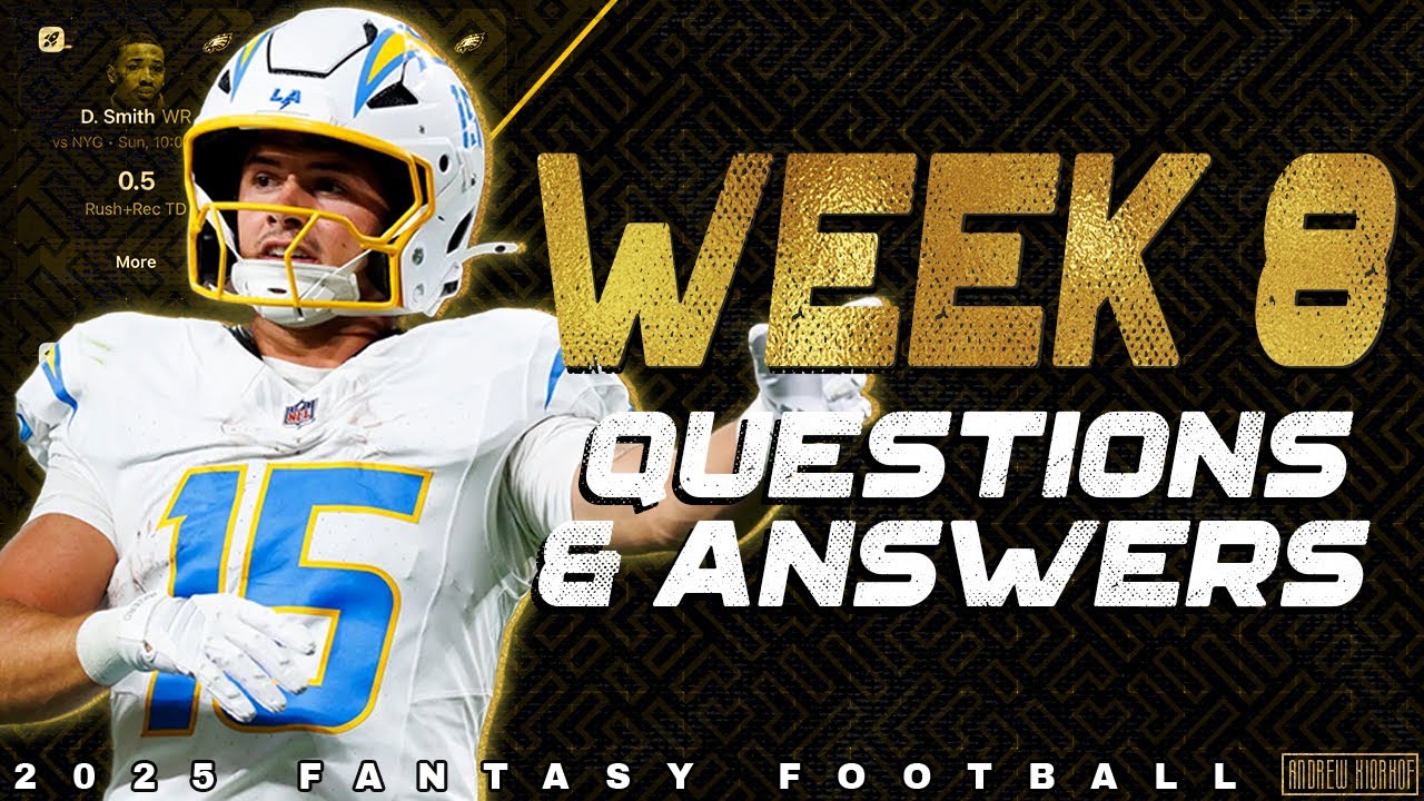 🔴 LIVE - Week 8 Q&A - 2025 Fantasy Football