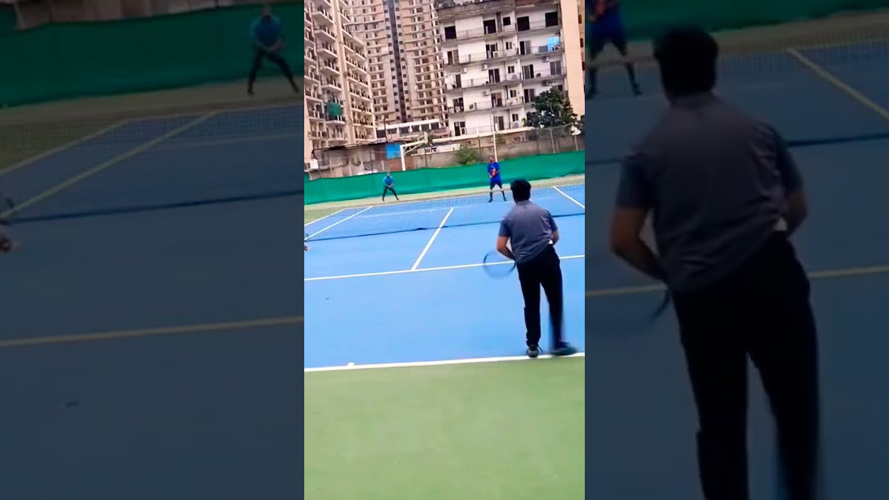 When you face good kick serve first time. 