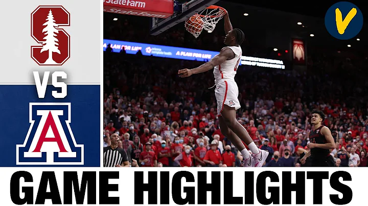 Stanford vs #2 Arizona 2022 College Basketball Hig...