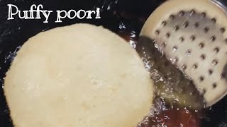 Puffy poori | Puri | Indian bread | #shorts