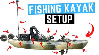 FISHING KAYAK SETUP!  Detailed Walk Through  Kayak Modifications