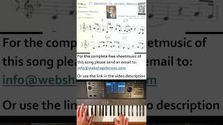 km1s 17 Slavenkoor (Va Pensiero), Verdi, #shorts #keyboard #yamaha  #sheetmusic #music #lessons