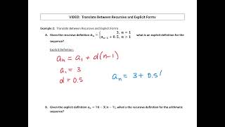 Famous Translate Between Recursive and Explicit Forms Wealth