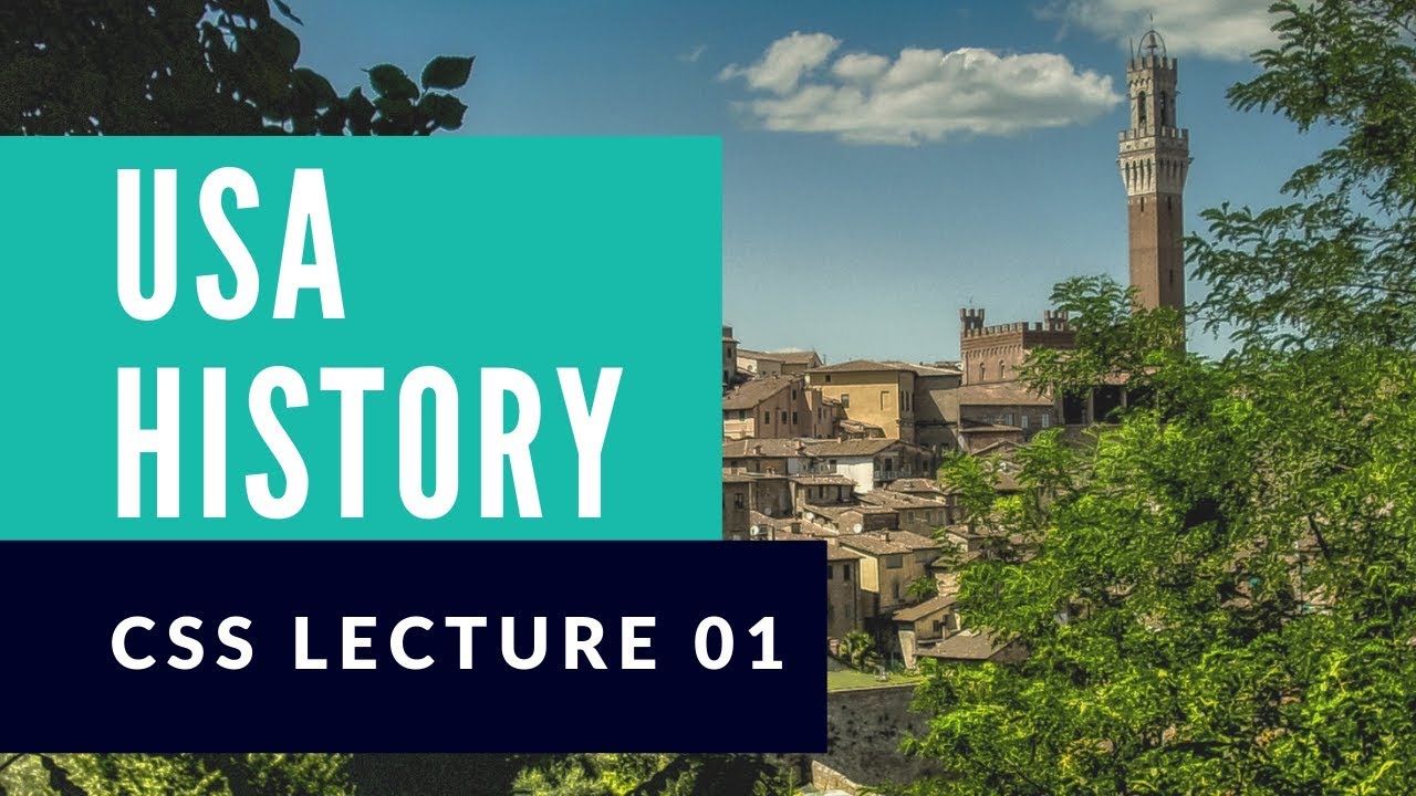 USA history | World history | CSS PMS Preparation | in Urdu - Hindi
