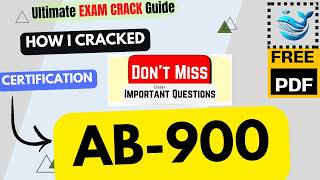AB-900 | Microsoft 365 Copilot and Agent Administration Fundamentals |  Imp Topics  |  Free PDF