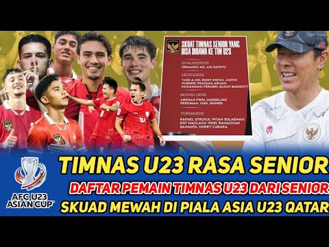 TIMNAS U23 RASA SENIOR 🔥 INILAH DAFTAR PEMAIN TIMNAS INDONESIA YANG BISA BERLAGA DI PIALA ASIA U23