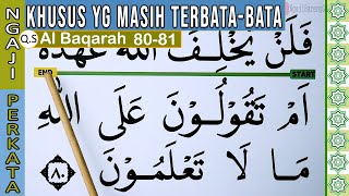 Belajar Ngaji Terbata Bata Surah Al Baqarah Ayat 8081