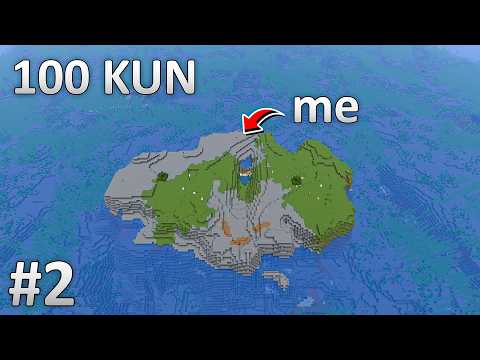 MINECRAFTDA OROLCHADA 100 KUN YASHASHGA HARAKAT QILAMIZ #2