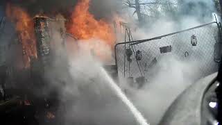 Responded to a camper fire fully involved 