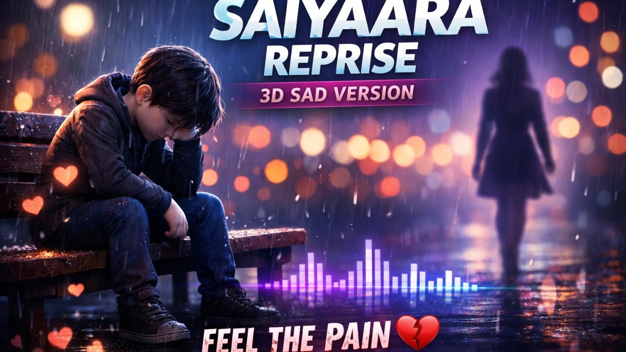 Saiyaara Reprise 💔 Sad 3D Version | Slowed & Emotional