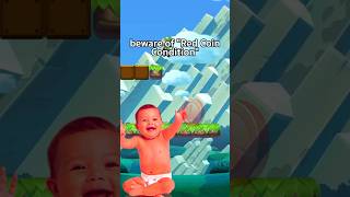 babies fear the Red Coin #comedy #gaming #mario #supermariomaker2 #nintendo #backseatgaming