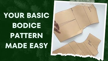 How to Draft a Basic Bodice Pattern (Made Easy for Beginners)