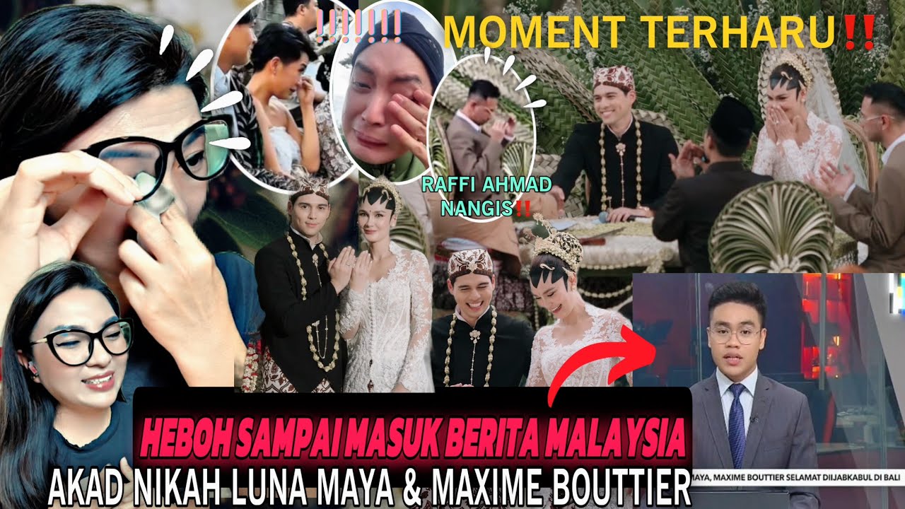 MOMENT TERHARU‼️HEBOH DI BERITA MALAYSIA‼️PERNIKAHAN LUNA MAYA DAN MAXIME LOUTTIER DI BALI INDONESIA