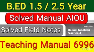 Aiou B.ed 6996 Field Notes Part 3 How To Make Field Notes How To Make Observation Report Easily
