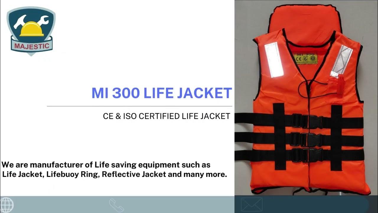 MI 300 LIFE JACKET CE & ISO CERTIFIED LIFE JACKET YouTube