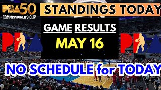 PBA STANDINGS as of MAY 16, 2026 | GAME SCHEDULE • NO SCHEDULES TODAY #pbastandings #pbastandings