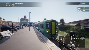 East Coastway TSW2: 2003 BR Class 377/4 Train Leaving Seaford