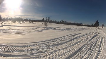 Snowmobile Jump Pro RMK 800 / Sled jumping Polaris