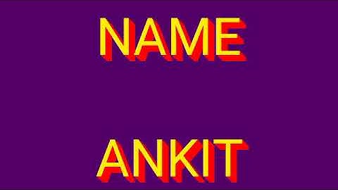 ANKIT | Ep- 05 | Ankit name whatsapp status video|3D name|Logo drawing|Logo Art|#A2KhanViP