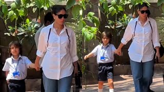 Kareena Kapoor On Mommy Duty With Son Taimur Ali Khan After School