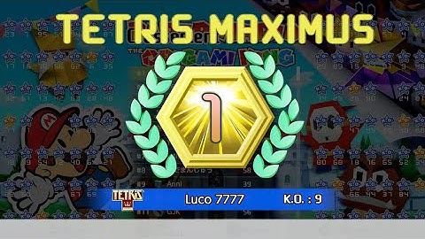 First game, first win | Tetris 99 Paper Mario Event