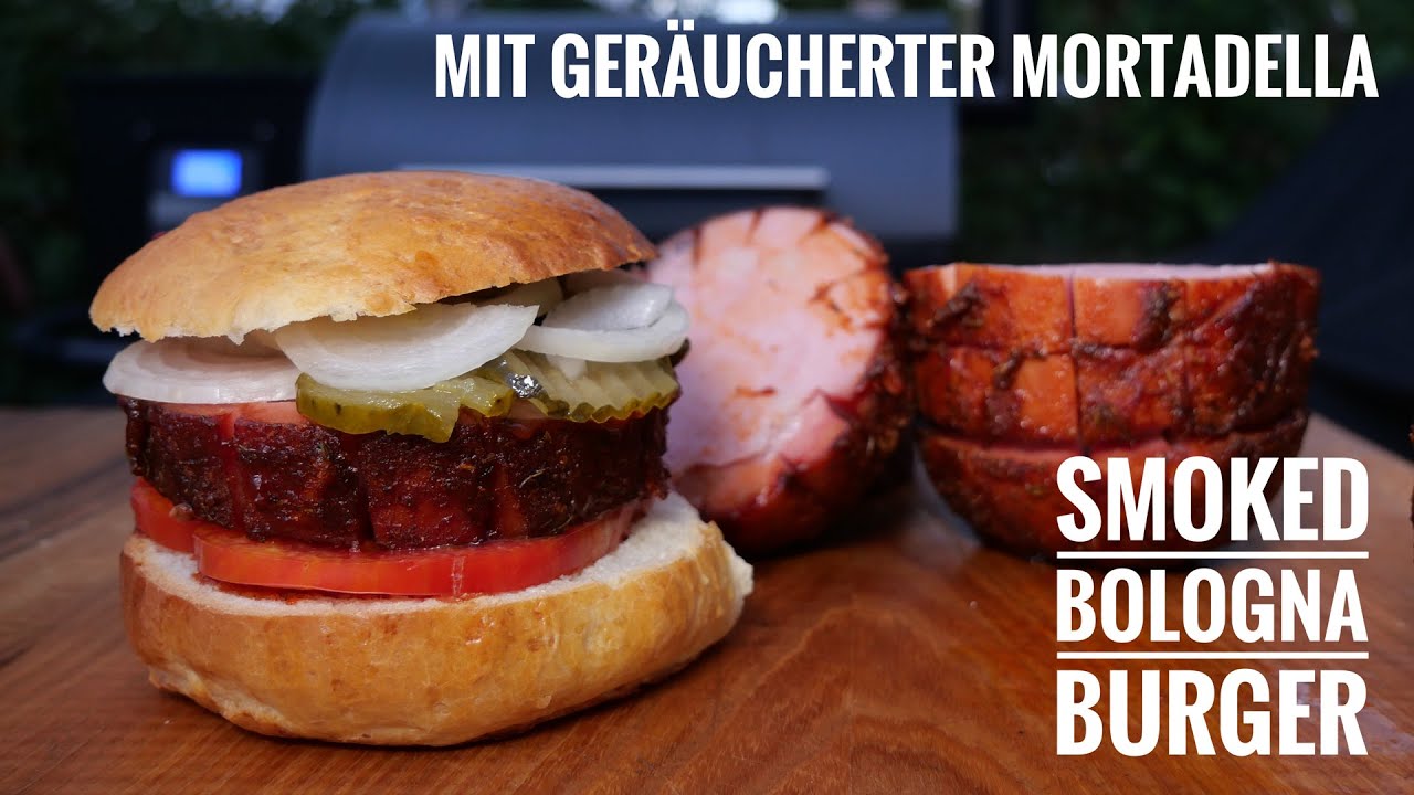 617 Smoked Bologna Burger mit geräucherter Mortadella vom Sheriff