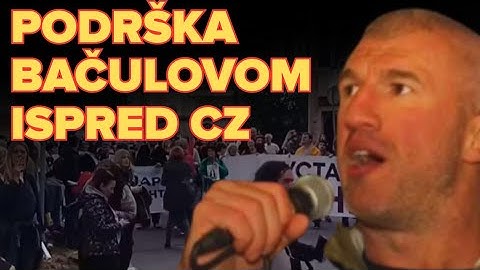 UŽIVO ISPRED CZ: Miša Bačulov u zatvoru, narod i Dijana Hrka  traže pravdu i da bude oslobođen