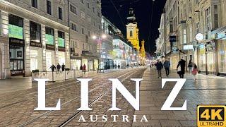 Linz, Austria 🇦🇹 August Evening 2025, Walking Tour 4K UHD 