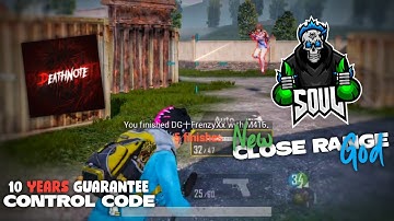 1V4 GOD Soul Deathnote Control code Thumb Fire in 4 Finger Claw BGMI | Its BugG