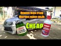 How to restore car body color   remove iron stain from car body