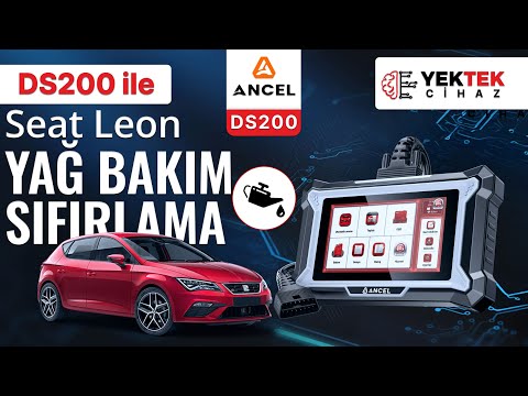 2020 Seat Leon Yağ Bakım Sıfırlama | Ancel DS200 ile Servis Işığı Resetleme