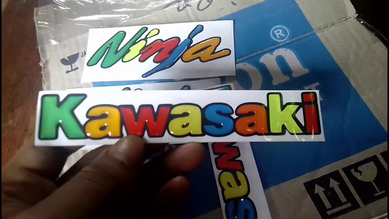 Stiker Motor Ninja R Rr 3d Warna Warni Youtube