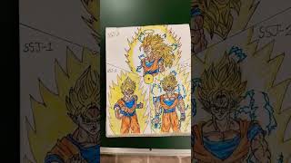 Goku Super Saiyan 1,2 And 3