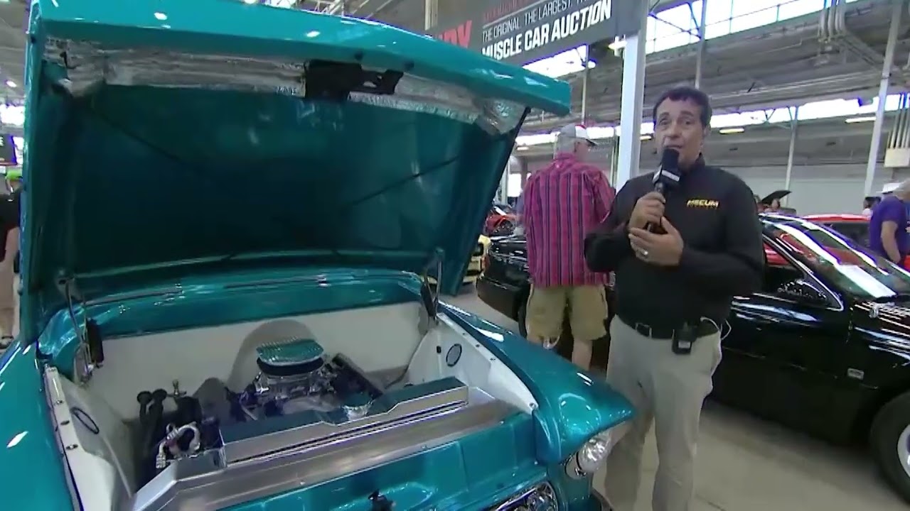 Mecum Indy - Katie and Bill with 55 Chevy Cameo