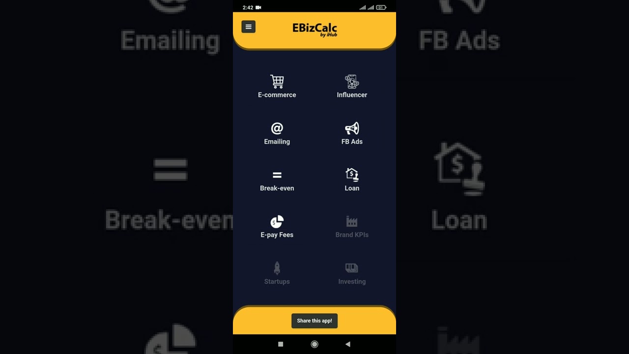 All In One Business Calculator - Calculate & Analyze Business I EbizCalc