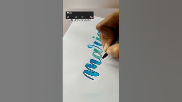 Name Lettering MARIA✨✍🏻 #shorts #calligraphy #trending #lettering #ytshorts #viral #youtube