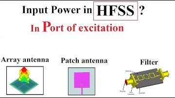 Change input power of several microwave devices in HFSS ?(2020)