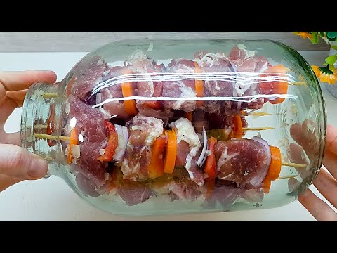 Ich lege Fleisch in Glser und bekomme ein leckeres Fleischgericht, Leckeres Kebab-Rezept 112