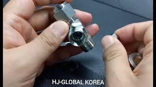 UNION TEE : HJ-GK Fittings  #compressionfittings  #fittings #uniontee #madeinkorea #stainlesssteel