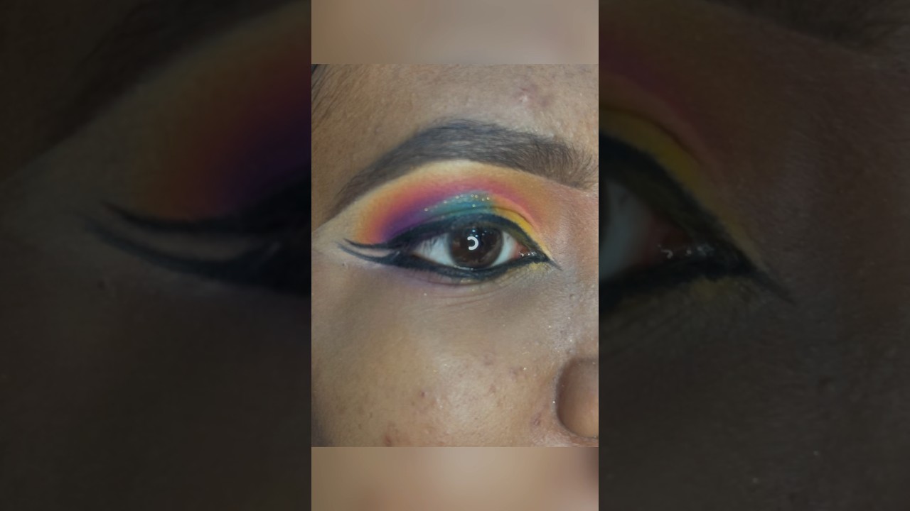 Rainbow eyeshadow 
