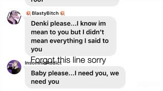 My hero academia texting story - Denki centric Don’t let me down