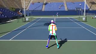 tennis player pose detection using openpose