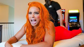 KEEP HAMMERING! Wrestling Superstar Renee Michelle Very First Time?