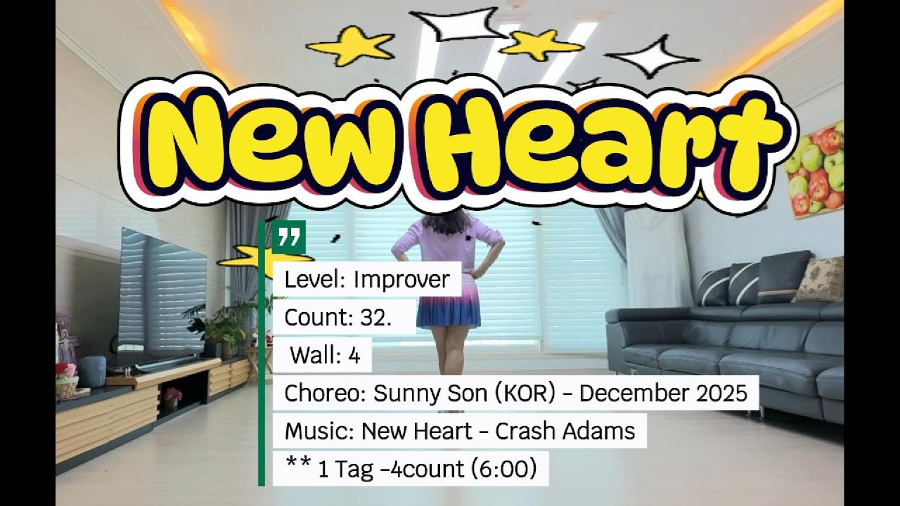 New Heart linedance/ Improver/ 썬라인