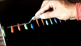 Easiest Abstract Painting / Satisfying / Smearing paints on canvas / Demo/Project 365 day / Day#0219