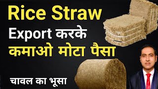 how to export rice straw from india I how to export rice husk I rice husk business I rajeevsaini